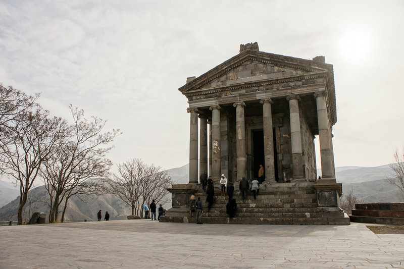 View of the Temple of Garni near the end of the ride.