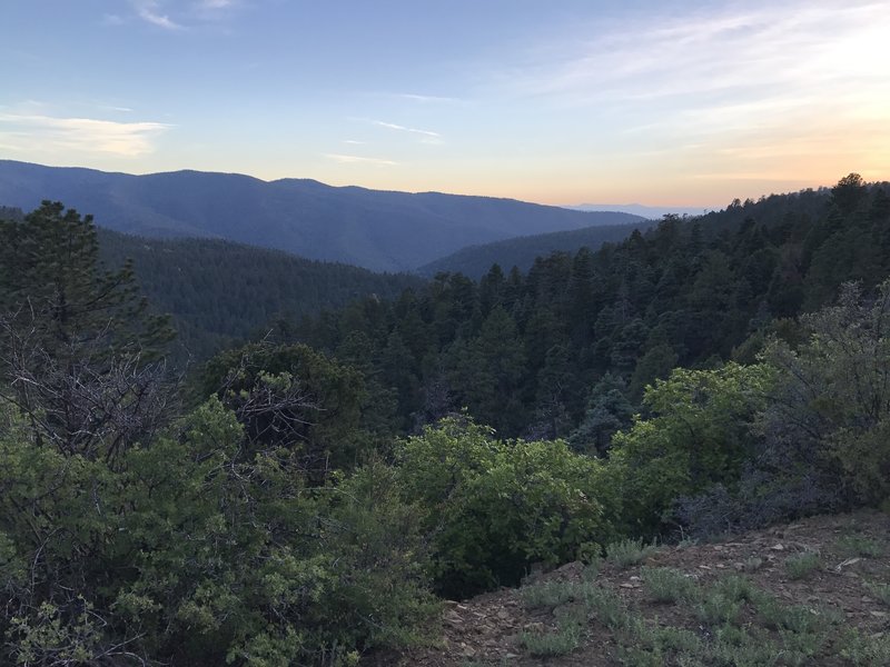 Near the top of the climb ~ 9500 ft.