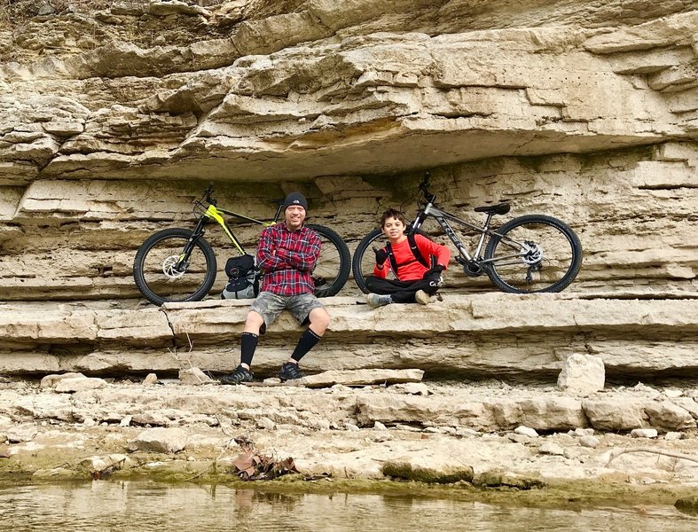 Hurst Creek rock ledges are great hang out spots.