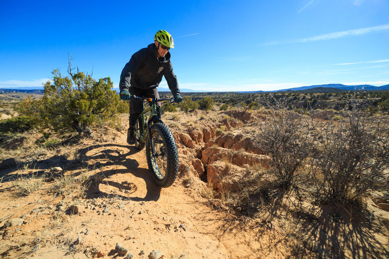 The Arroyo de las Lemitas Trail leads to some spectacular views of the New Mexico high desert and geologic features