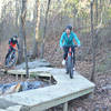 New bridge and jump on Kissing Rock Loop