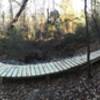 Wide angle of new bridge and jump on Barrel of Monkeys Loop.