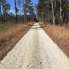 Trail 4 (green) is a gravel connector