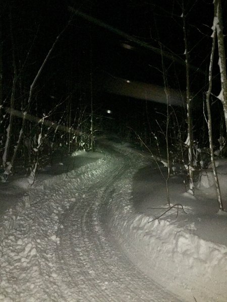 Pipeline North - Freshly groomed, mid storm.