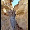 Hidden slot canyon in Galisteo Basin Preserve