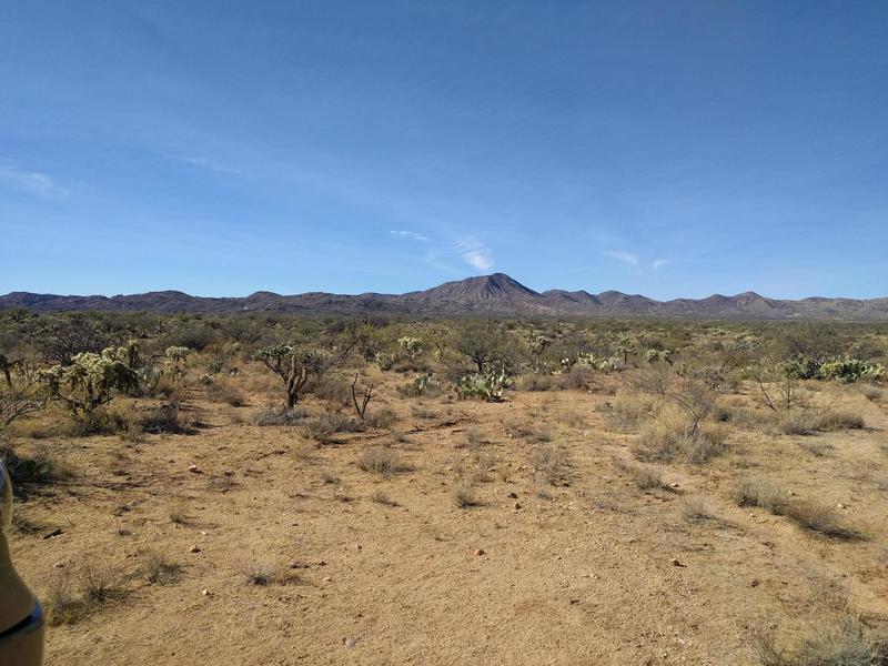 End point of trail - Looking west towards Dove Mountains