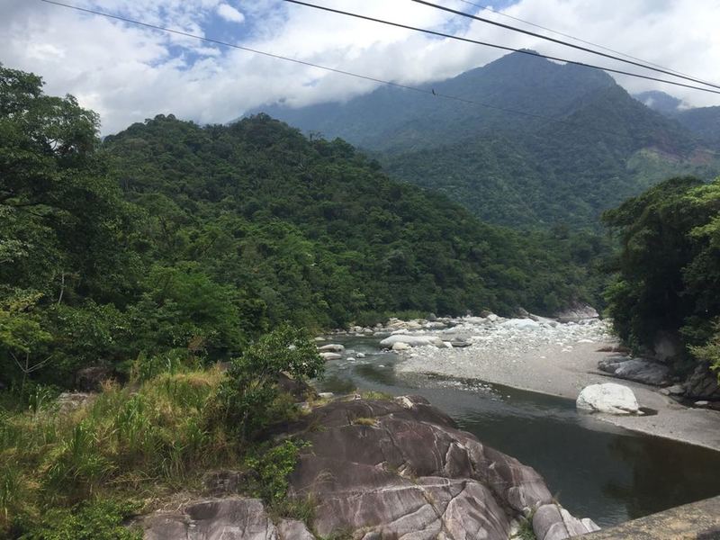 Hermoso paisaje para llegar a La Ceiba.