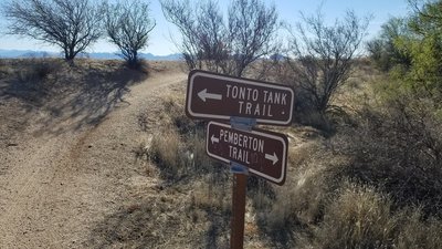 Top end of Tonto Tank Trail.