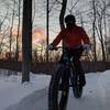 Mario Villemure riding in "typical" January arctic temperatures...