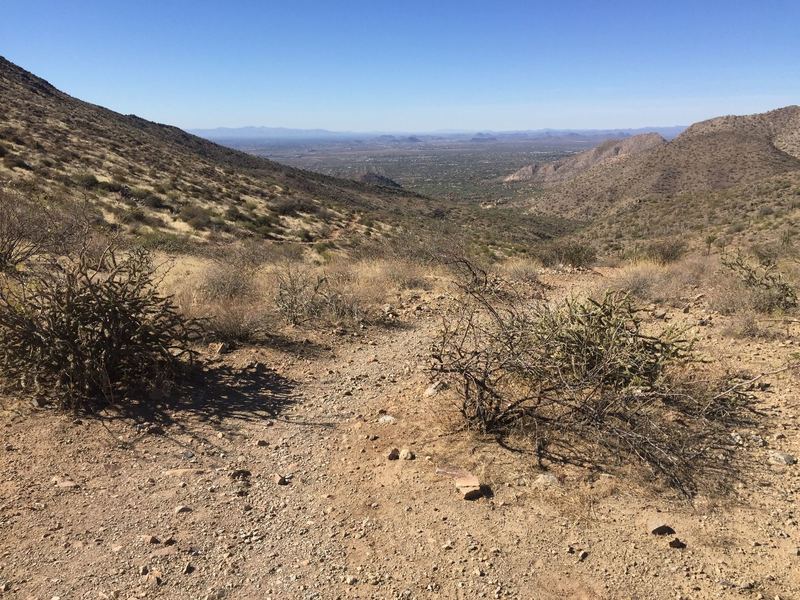 Looking towards Scottsdale from Windgate Pass.