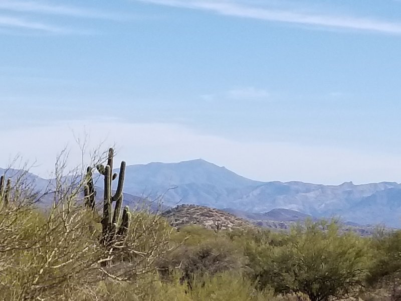 Looking east at thee Superstitions.