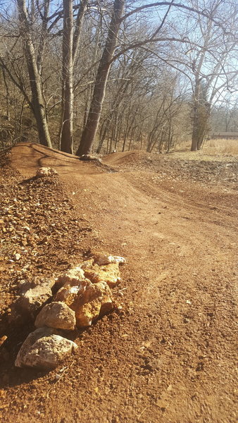 View from Walton Blvd to North trailhead.