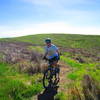 Climbing to the top of the Red Tail Trail.