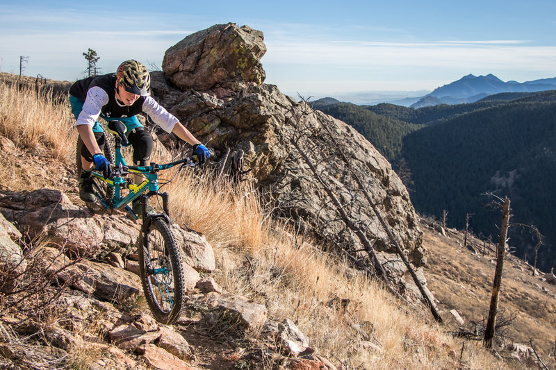 Getting rowdy high above Boulder.