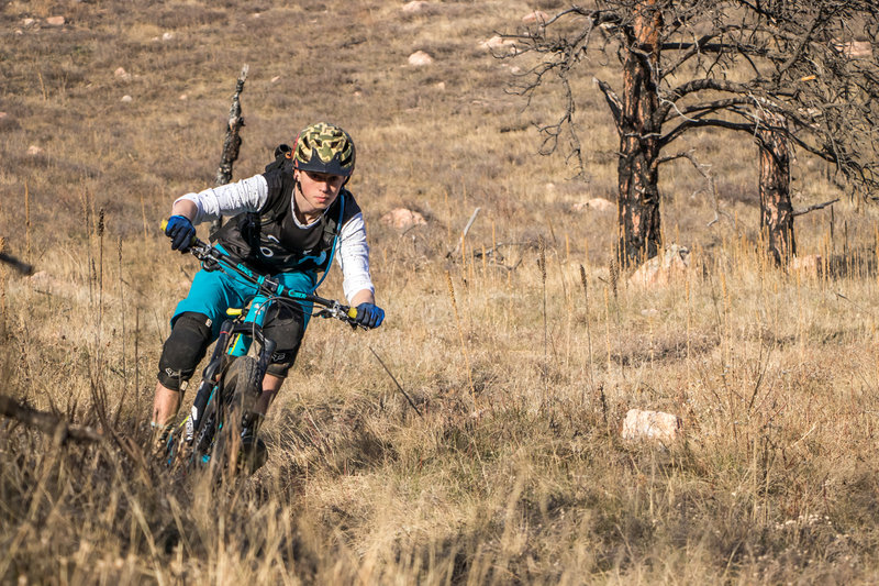 Ripping singletrack at Lefthand OHV.