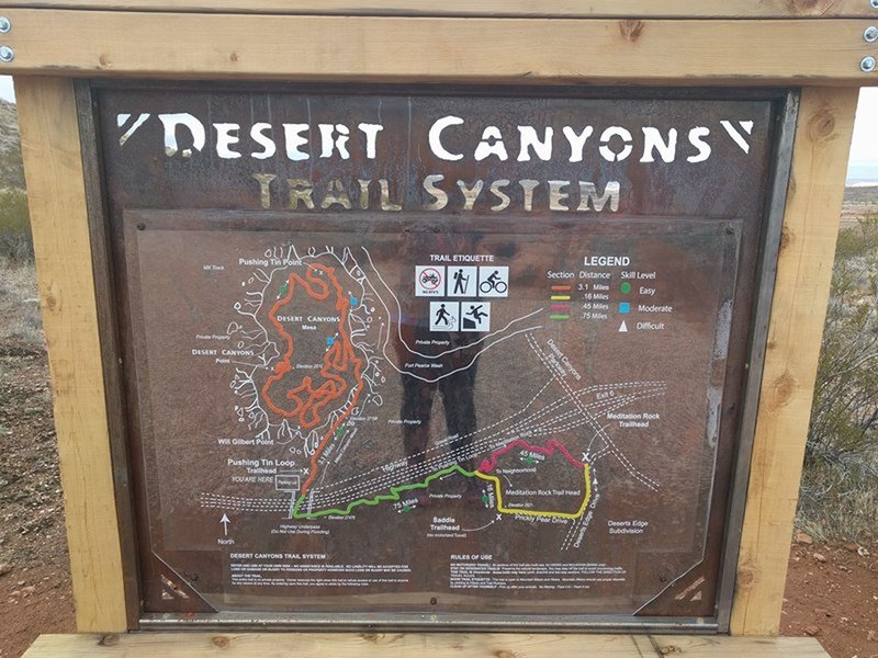 Trail sign.