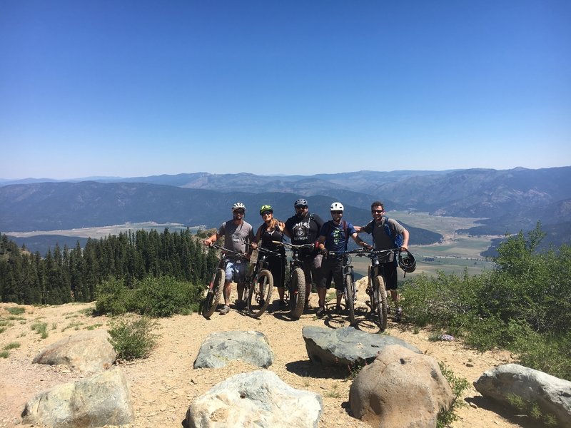 The Crew 2017 above Crystal Lake at the Lookout!