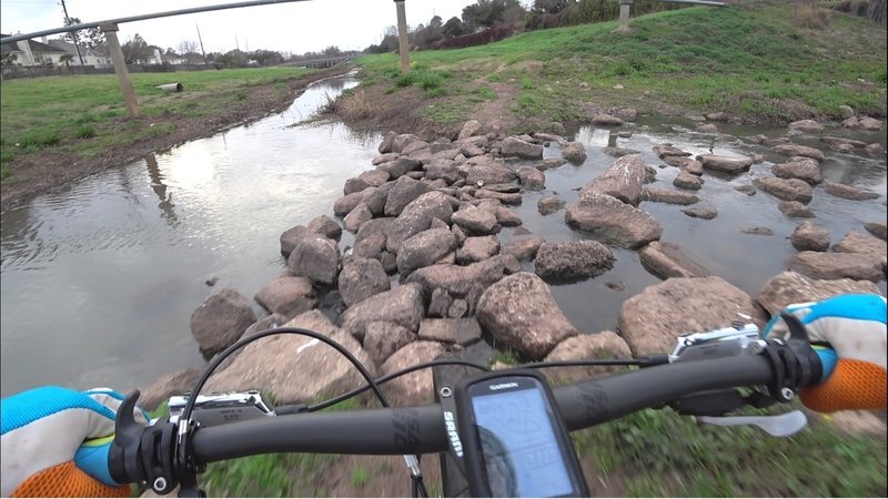 Rocky creek crossing on Coyote Run - Oyster Creek Trails