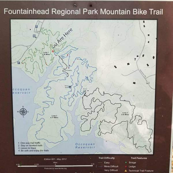 Trail map.