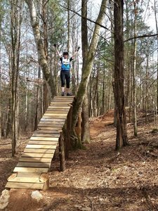 Well made man-made features on this trail.