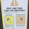 The trail is directional by the day.