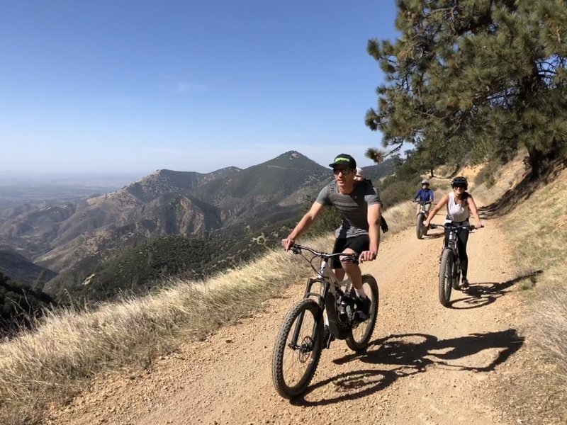 Testing some E bikes on Zaca