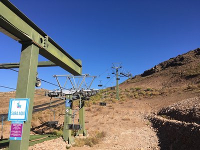 Cable chairs to the Top...A lot of Downhill!!!