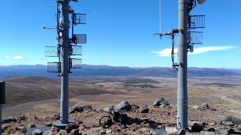 A repeater station stands out amongst the natural landscape.