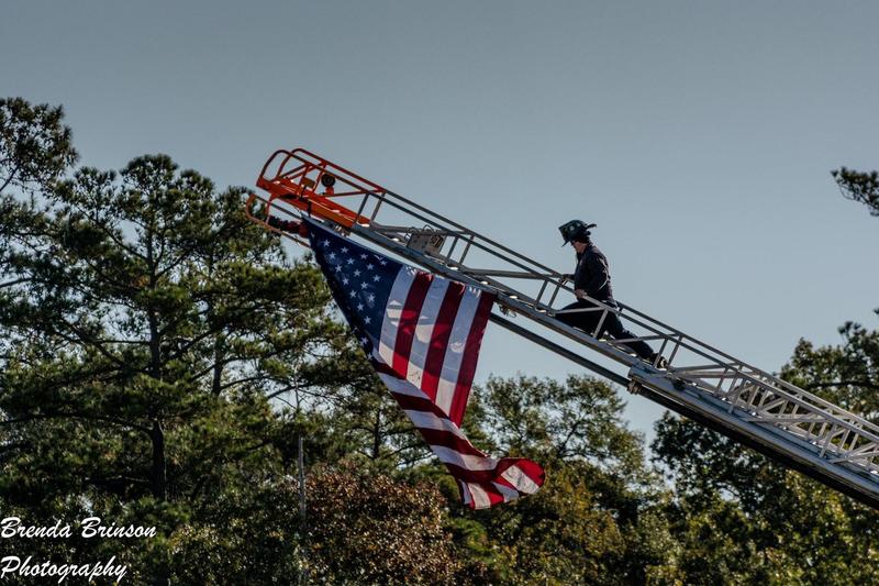 American Flag presented at Brown's Creek.