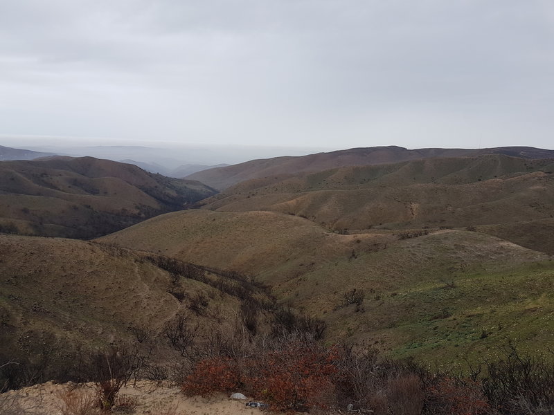 View of North West Canyons from the road peak