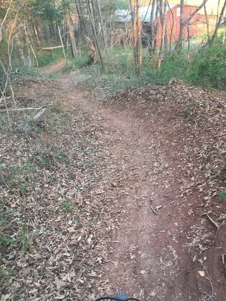 Berms I freshened up at the end of the DH section.