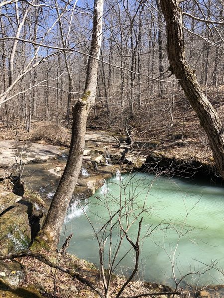 Falls and pool near end of Fire Tower just before Azalea Transfer