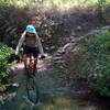 Patrick hits a switchback splashdown special near the top of El Prieto