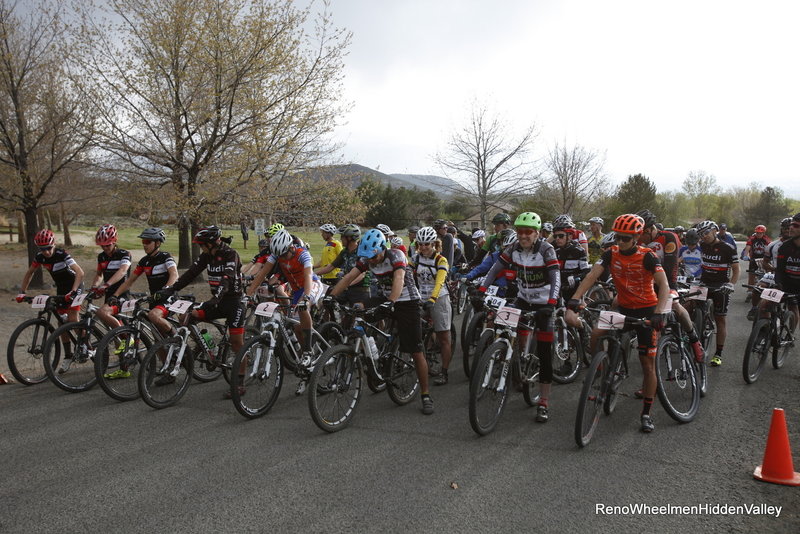 Reno Wheelmen Twilight MTB XC Start-Hidden Valley Bike Trails.