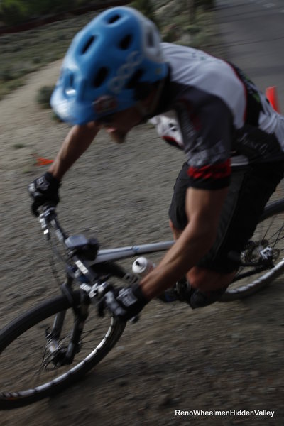 Reno Wheelmen Twilight MTB XC Lap Turn-Hidden Valley Bike Trails.