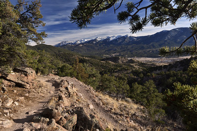 Upper Sand Dunes trail on a nice spring evening