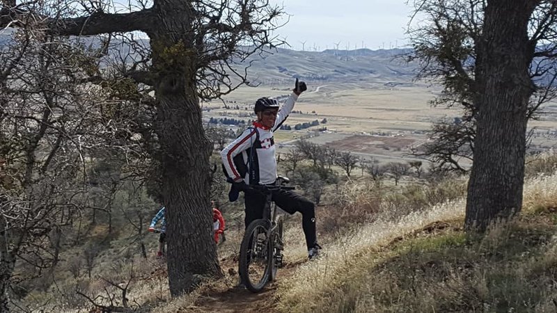 Russ near the top of the Geronimo climb