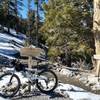 The intersection between Bristlecone Loop and the longer Bonanza Trail. Approx. 9000' in elevation. Extremely arduous bike ride that ripped apart my thigh muscles.