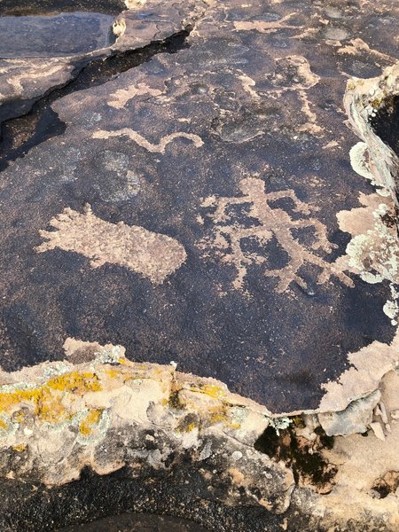 If you see these amazing petroglyphs, please be careful and courteous. Don't ride on or near.