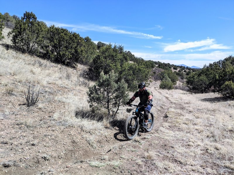 Nearly done climbing out of the canyon on a beautiful spring day.