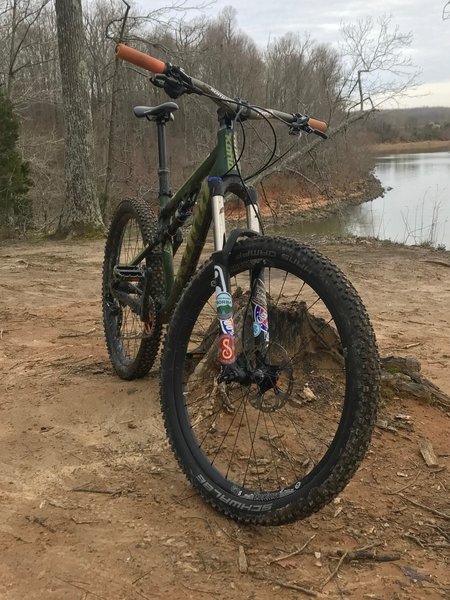 Plenty of great views. This is just before the canal, riding counter clockwise from the welcome center.