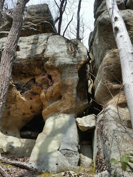 Unique rock formations on Archers Fork.