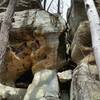 Unique rock formations on Archers Fork.