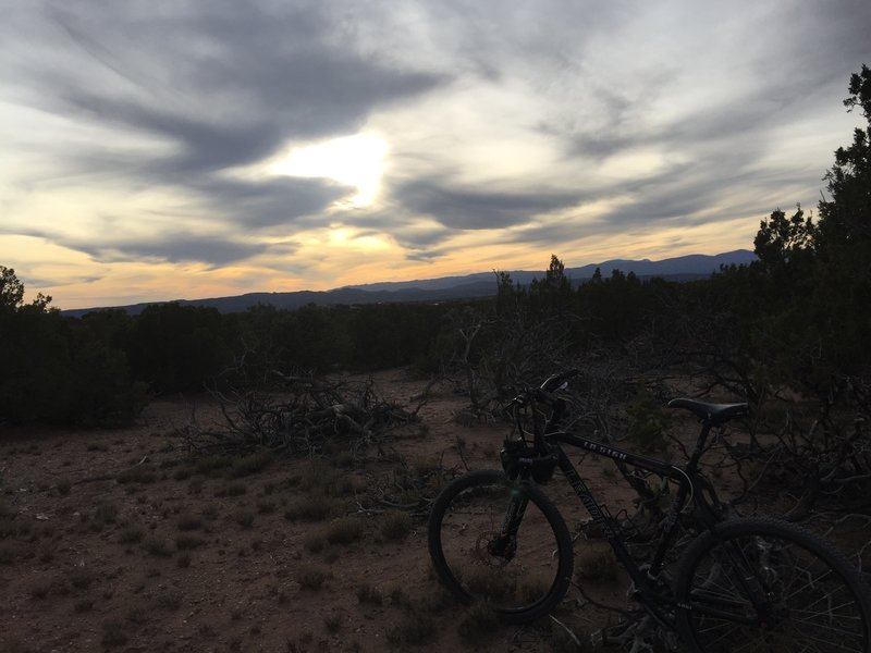 Stopped  to grab a pic of the sky during a climb at La Tierra.