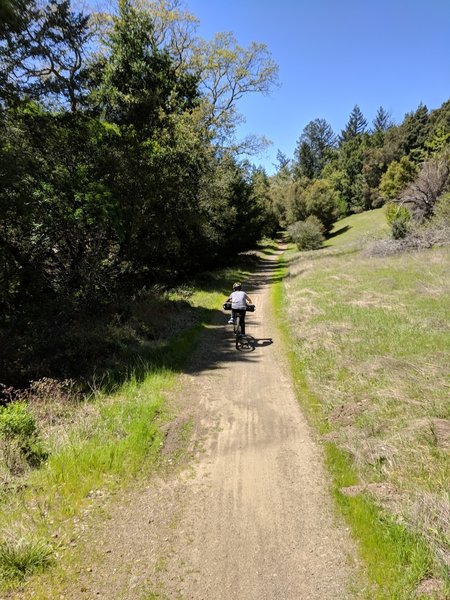 Bike packing continues along the Canyon Trail.