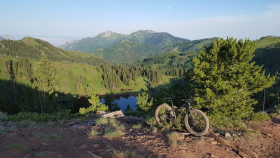 Above Desolation Lake on the Spine of the Wasatch Crest Trail