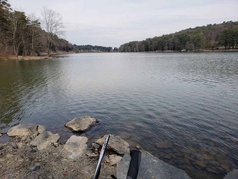 Lake view from the trail