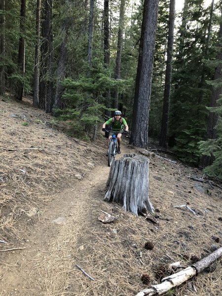 Up hill skylinder trail