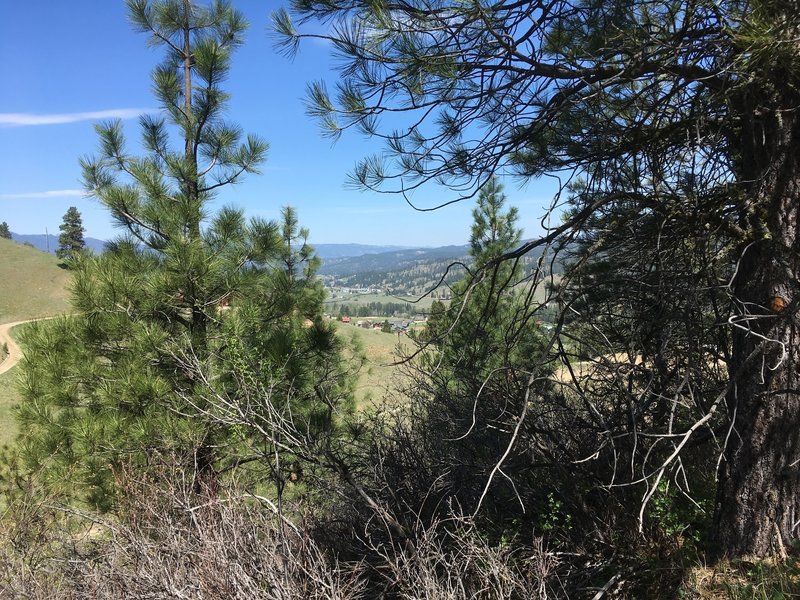 Near the upper end of the trail, there are some nice filtered views across Garden Valley.