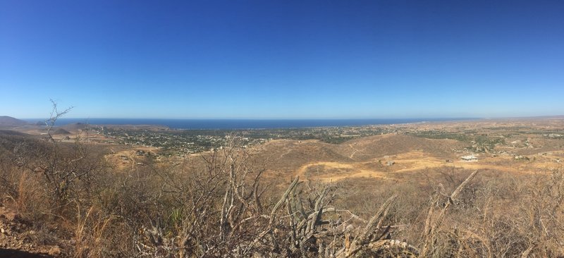 Looking out over Todos Santos from top of first climb